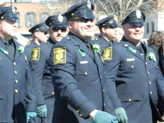 Hartford police marched.