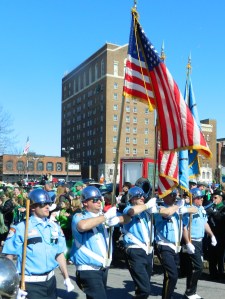 Sandy Hook first responders march in the 2013 Hartford Day Parade.