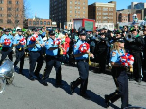 Sandy Hook first responders were vigorously applauded.