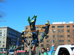 Linesmen' Float took second place.