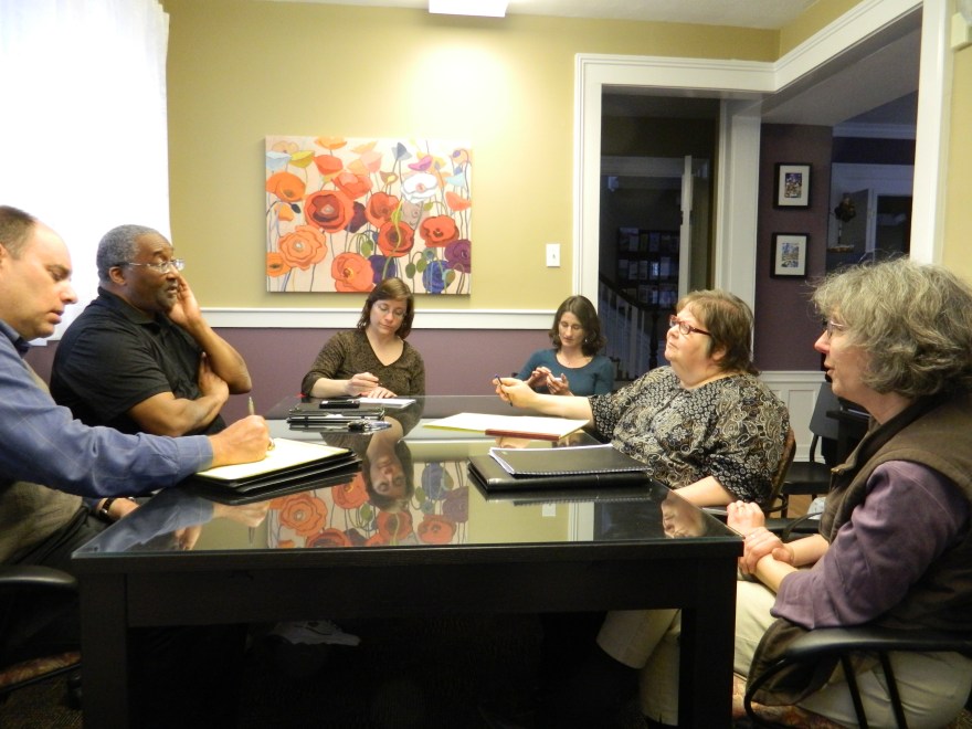 Mart McMahon, ---, Paula Pierce, ---, Jane Garibay and Christine---