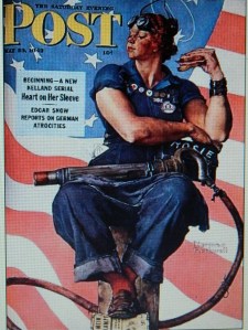 "Rosie the Riveter" on The Saturday Evening Post. (From Pop History Digs)
