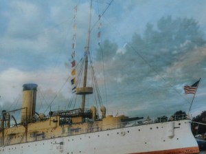 Photo rednering of the USS Olympia