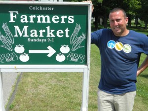 Colchester Farmer's Market Master Jeff Sawitsky.