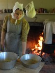 Farmhouse kitchen hearths were used year round.