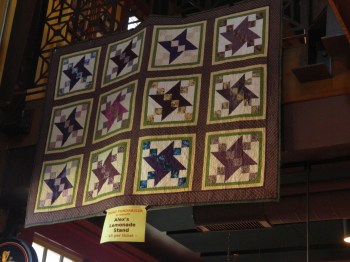 An example of the made each year by Kathy Wakefield and Diane Mullin, teachers at Oliver Ellsworth School and raffled off on race day to benefit Alex's Lemonade Stand Foundation, 