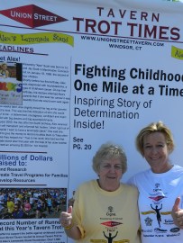 Alex's Lemonde Stand volunter Ann Walsh, and Ann Baldwin of Baldwin Media Marketing, LLC.