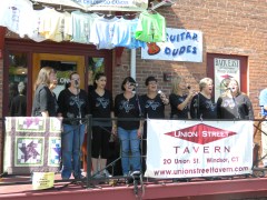 Millennium Magic singing the national anthem.