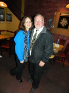 With his wife by his side, Mayor Donald Trinks won re-election in Windsor, CT.