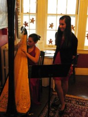 Megan Jo Cooke of Glastonbury and Julia Deitelbaun of Ellington offered musical accomaniment at the festival.