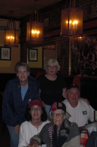 Me, Dixie, Mike, Mom/Nana and Candy at a Boston restaurant August 2010.