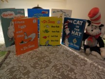 A sampling of my sister Candy's collection of Sr. Suess books.