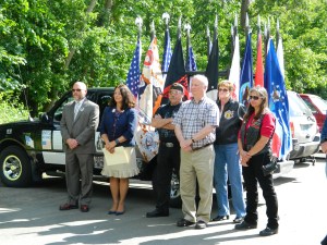 Honoring the fallen at the CTHM site selection ceremony, 6/2012.