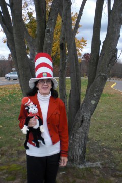 At school, celebrating Read Across America Day and Dr. Suess.