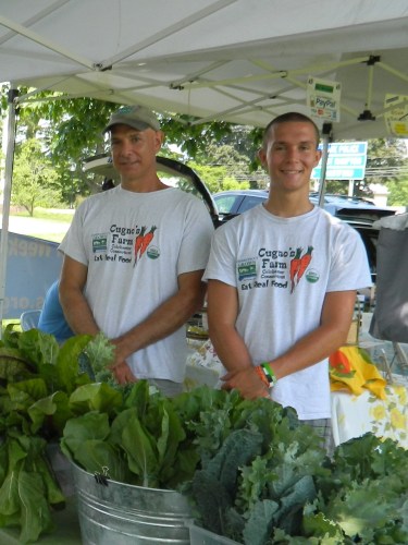 "Eat Real Food" say father & son organic farmers Darren and Nicholas Cugno of  Colchester, CT.