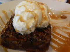 Apple cobbler a la mode.