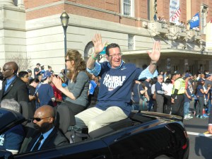 Gov. Dannel Malloy and UConn President Susan Herbst. 