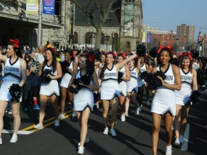 UConn cheerleaders.