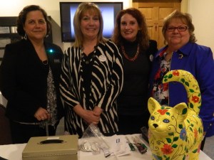 Phyllis Stargardner, Linda Lee Boucher, Jenny Castle and Jane Garibay - Executive Director of the Windsor Chamber of Commerce.
