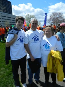 Jane Garibay of the Windsor Food & Fuel Bank Board of Directors with her husband Bernardo and his nephew Diego Vazquez, 17, an exchange student visiting from Mexico City. 