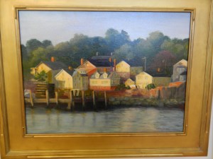 Sun setting on Stonington.