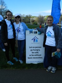 Anne Wakelin, Windsor Human Services Director (right) with co-worker Susan Nunes and Wakelin's daughter Kristyn.