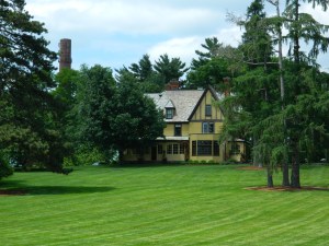 Part of "The Great Lawn" in front of one of the Cheney Mansions.