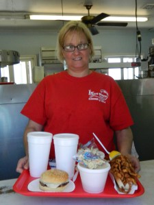 Kim Ebersole says she enjoys people enjoying themselves at Fred's Shanty.