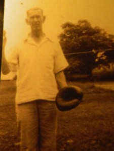 Even in his golden years, "Pa" Henry Generous, Sr. often had his baseball mitt in hand.