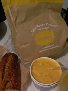 Lobster & Corn Bisque - yum.