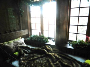 Gillette Castle in East Haddam decorated for the holidays.