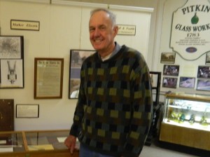 David K. Smith. curator of the Manchester Historical Society showed visitors around the Old Manchester Museum.