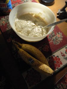 Banana Bread batter.