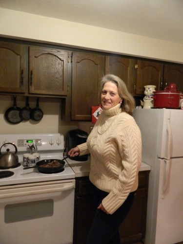 Hamburg dressing made by her daughter Jackie can be found in Mom's Recipe Box. (Note the black, iron skillet that belonged to my mother and before her, my grandmother.)