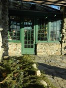 Just outside the castle's sun room.