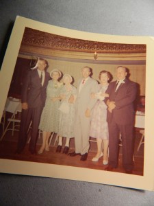 Gram Bennett with Uncle Dick, Aunt June, Dad, Aunt Jay and Uncle Bob.
