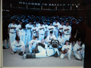 Katie, Pa's great, great granddaughter and her softball team in Seattle. Deb and Wayne's daughter. Her brothers Dan and Nathan played baseball.