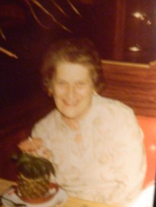 Yes Maryann, Nana enjoying some mixology - a pineapple Passion.