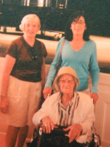 Dixie, Candy and Mom at the Katharine Hepburn Theater in Old Saybrook Connecticut May 2010.