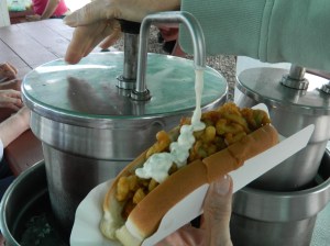 Tarter sauce for a fried whole belly clam roll.