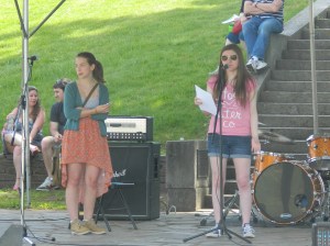 Young poets offered recitations of their work.