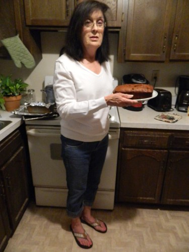 Made by her daugter Candy, Tomato Soup Cake can be found in Mom's Recipe Box.