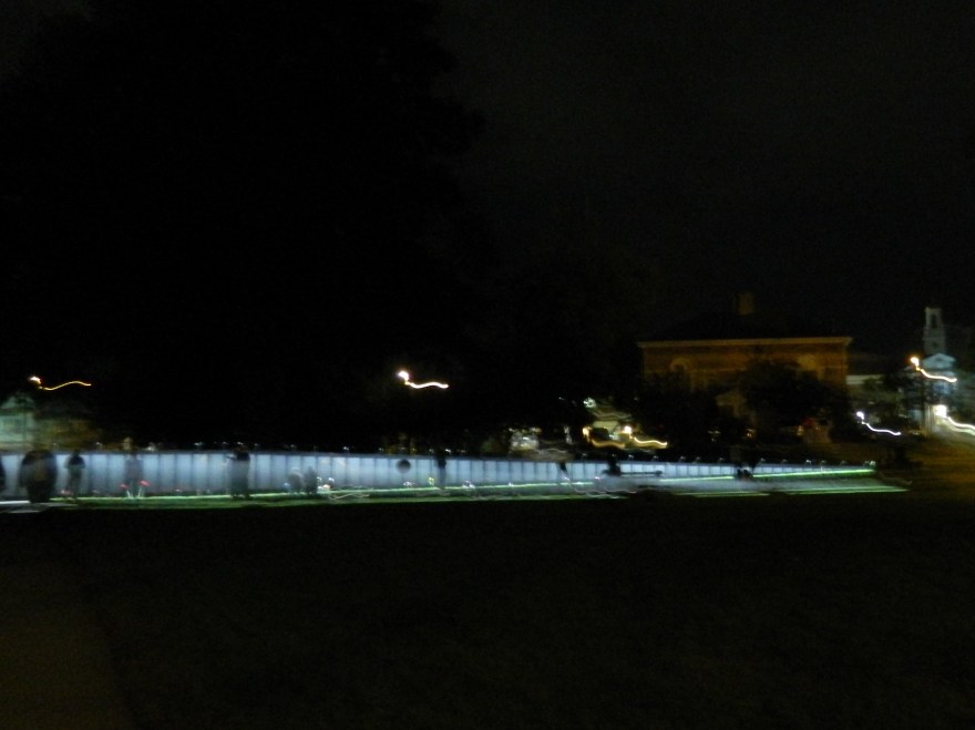 Photo by Jacquleine Bennett Evening at the "Wall That Heals" Manchester, CT 10/8/2015