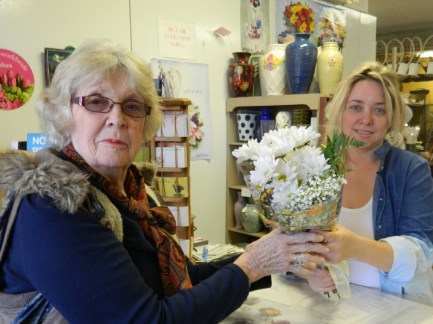 Free 'birthday' daisies for Dixie from Gordon Bonetti Florist.