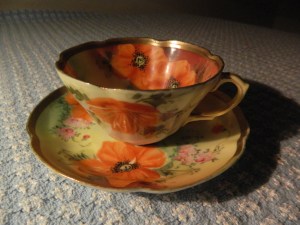 A cherished family heirloom, this tea cup was brought to America by a Bennett Family great-great grandmother on the Reeve side.