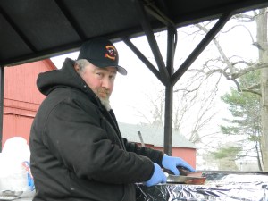 A familiar sight no longer, Barry Bricarelli could not find someone to man the pit.