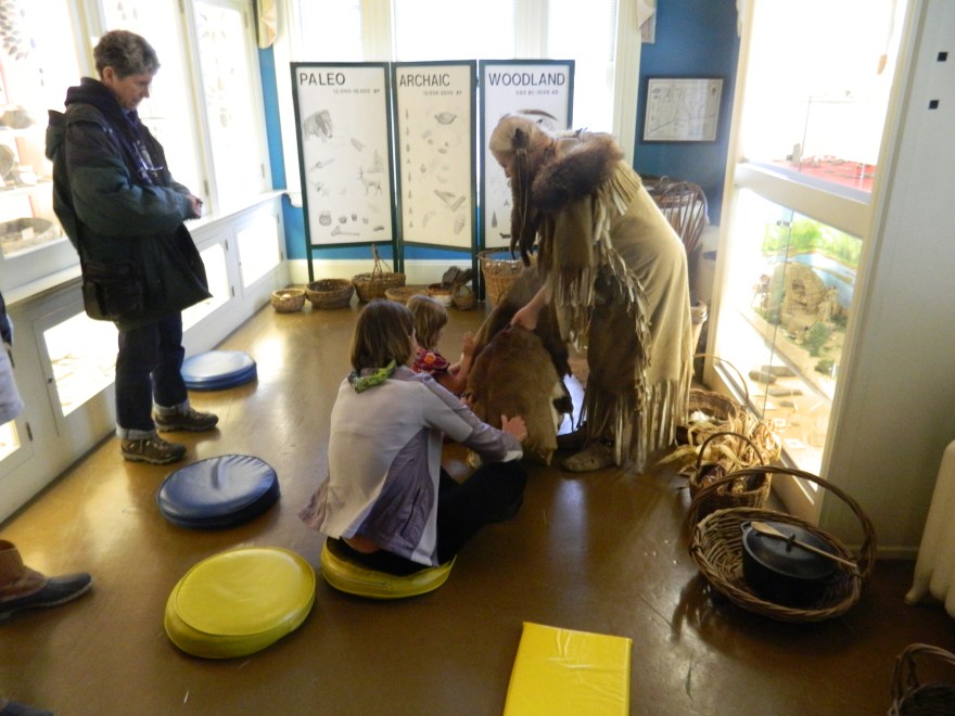 Learning about Native American history.