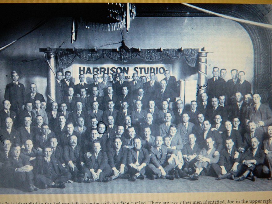 Photo first discovered by my nephew - a tenth anniversary reunion of our Great Uncle Frank Sheedy's World War I unit - believe Uncle Frank is somewhere in the pic.